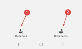 مسح البيانات لإصلاح خطأ o2 38