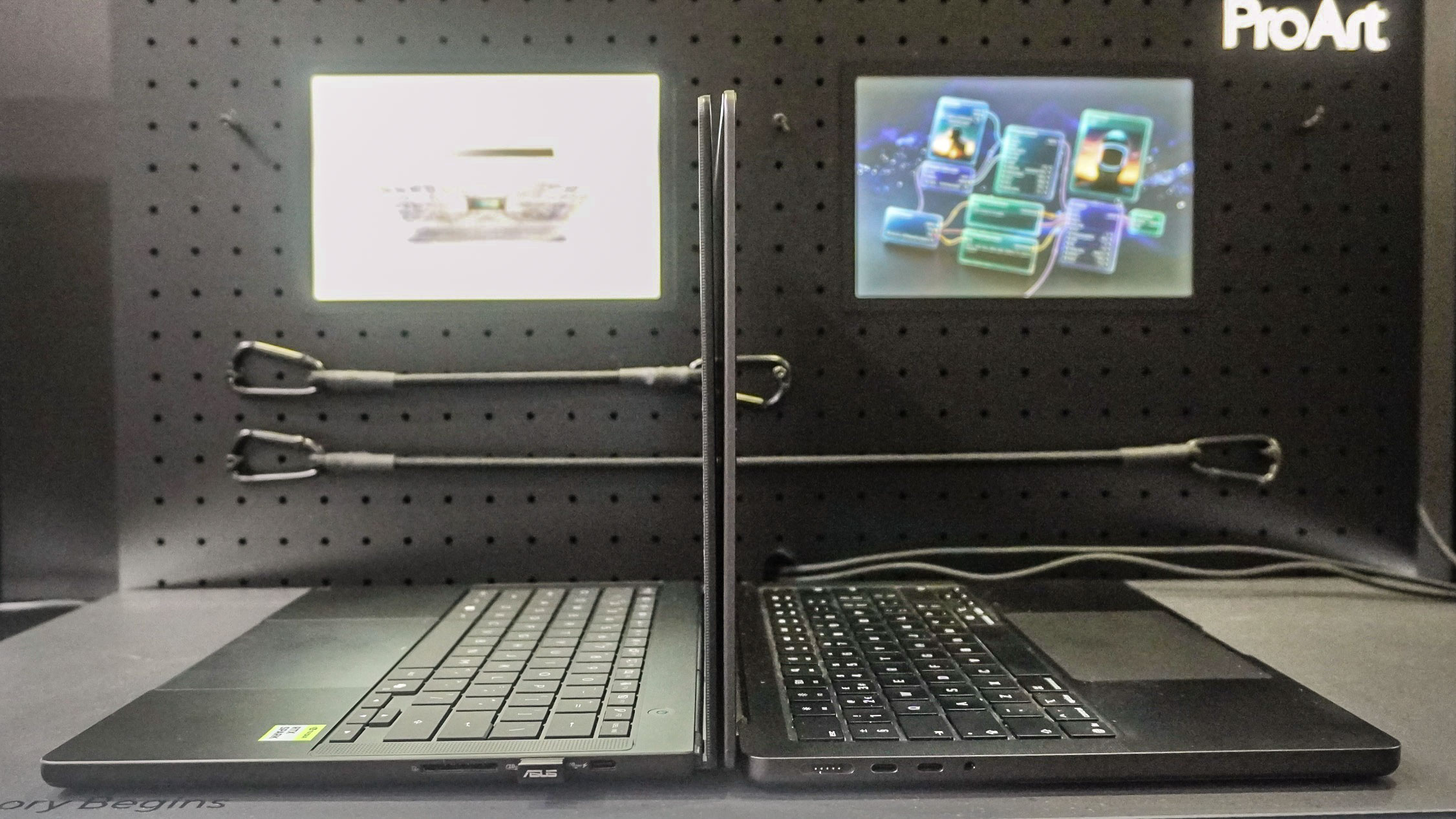 مقارنة بين Asus ProArt P14 و MacBook Pro M5