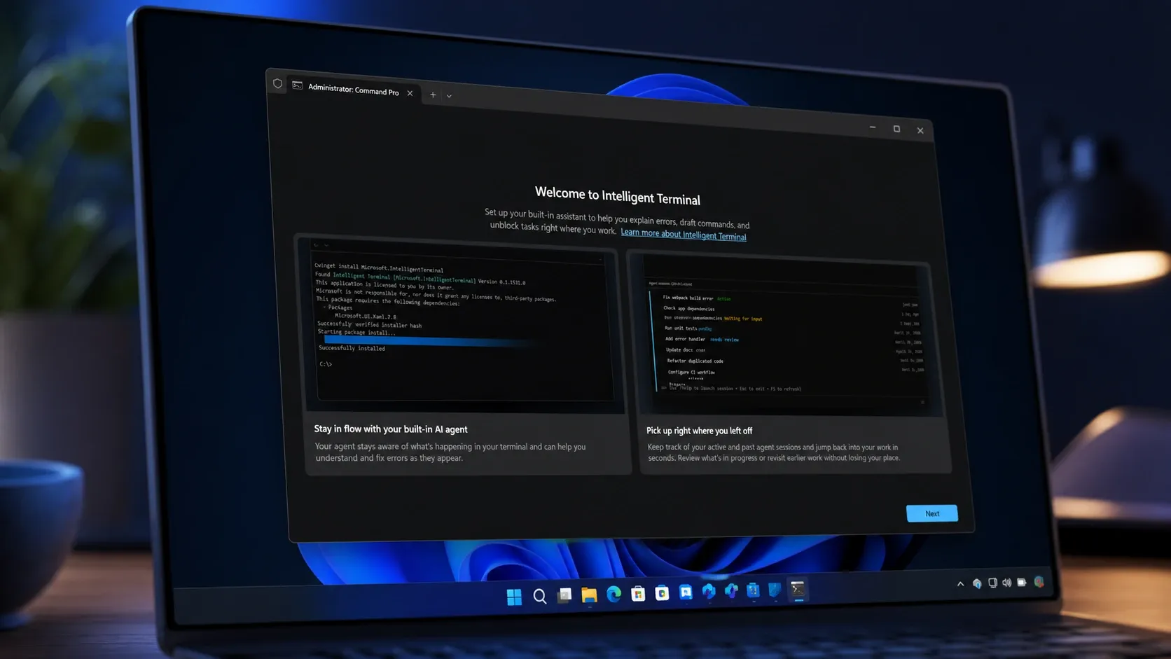 Smart Terminal uruchamia agentów AI w wierszu poleceń systemu Windows 11