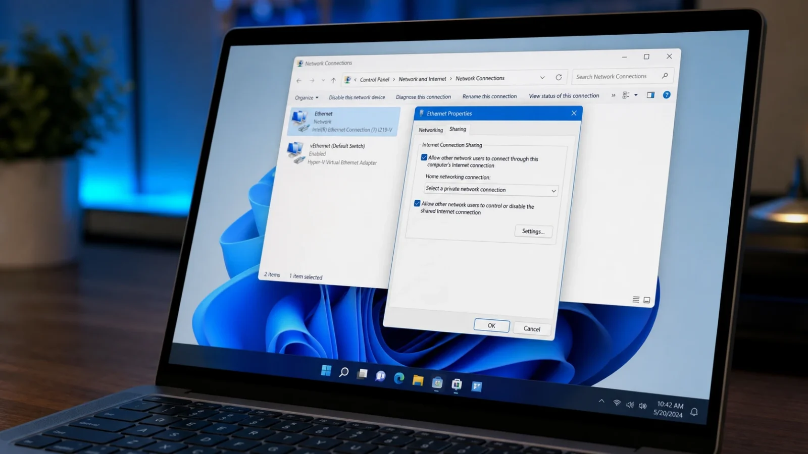 إصلاح مشاركة اتصال الإنترنت التي تنقطع بعد إعادة تشغيل Windows 11