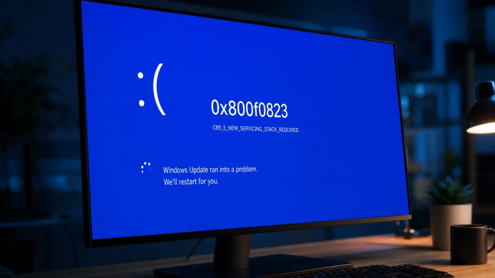إصلاح خطأ تحديث Windows 0x800f0823