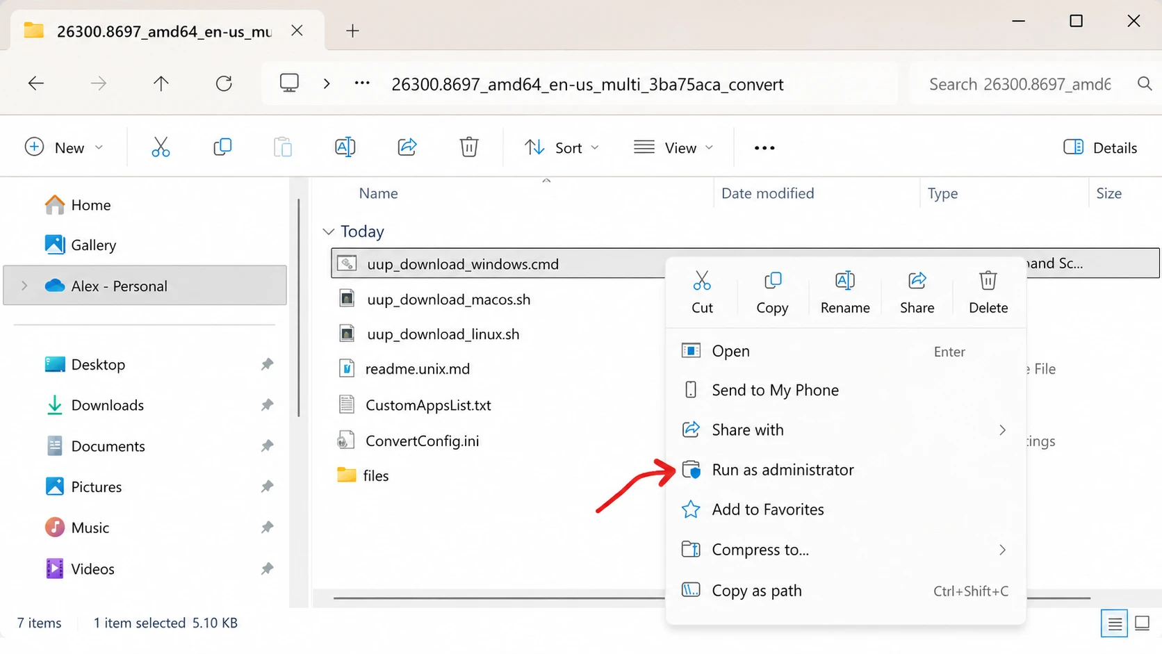 UUP Dump تنزيل Windows 11 26H2 ISO