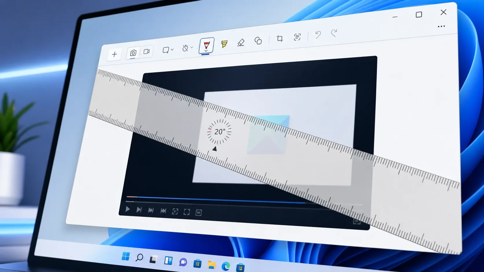Come ruotare il righello nello Strumento di cattura su Windows 11