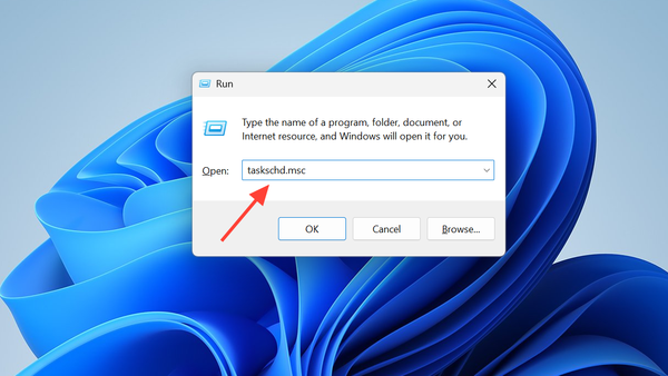 لقطة شاشة لـ Task Scheduler Library في Windows Defender