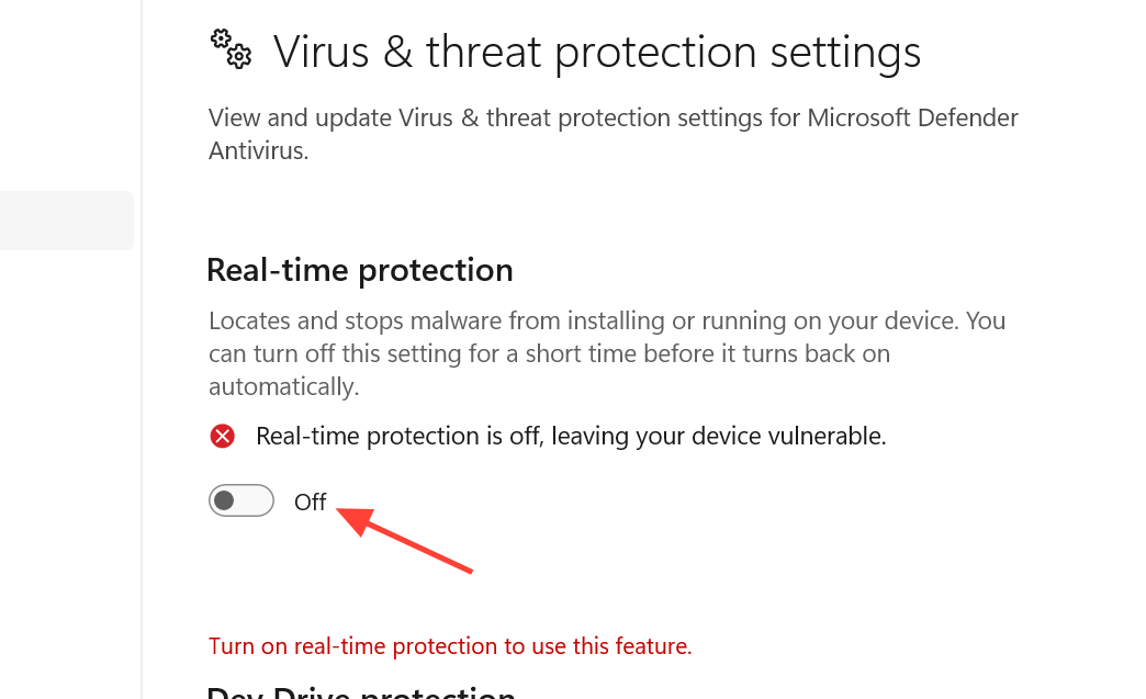 لقطة شاشة توضح مشكلة عدم تثبيت Cross Device Experience Host على Windows 11
