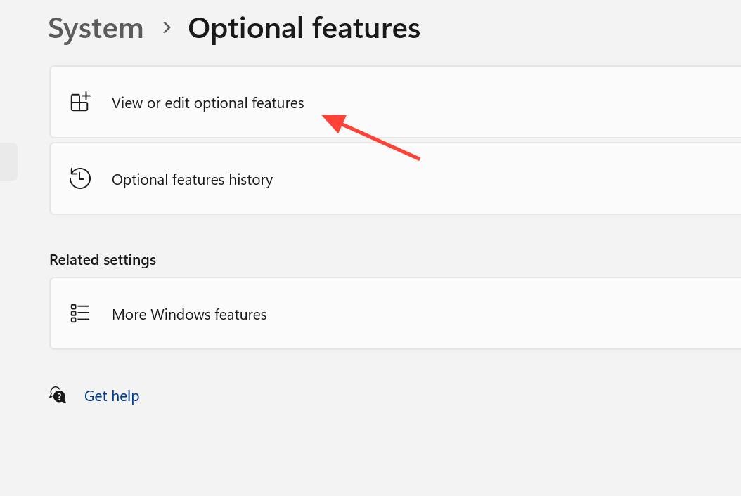 شاشة تثبيت أدوات RSAT على Windows 11