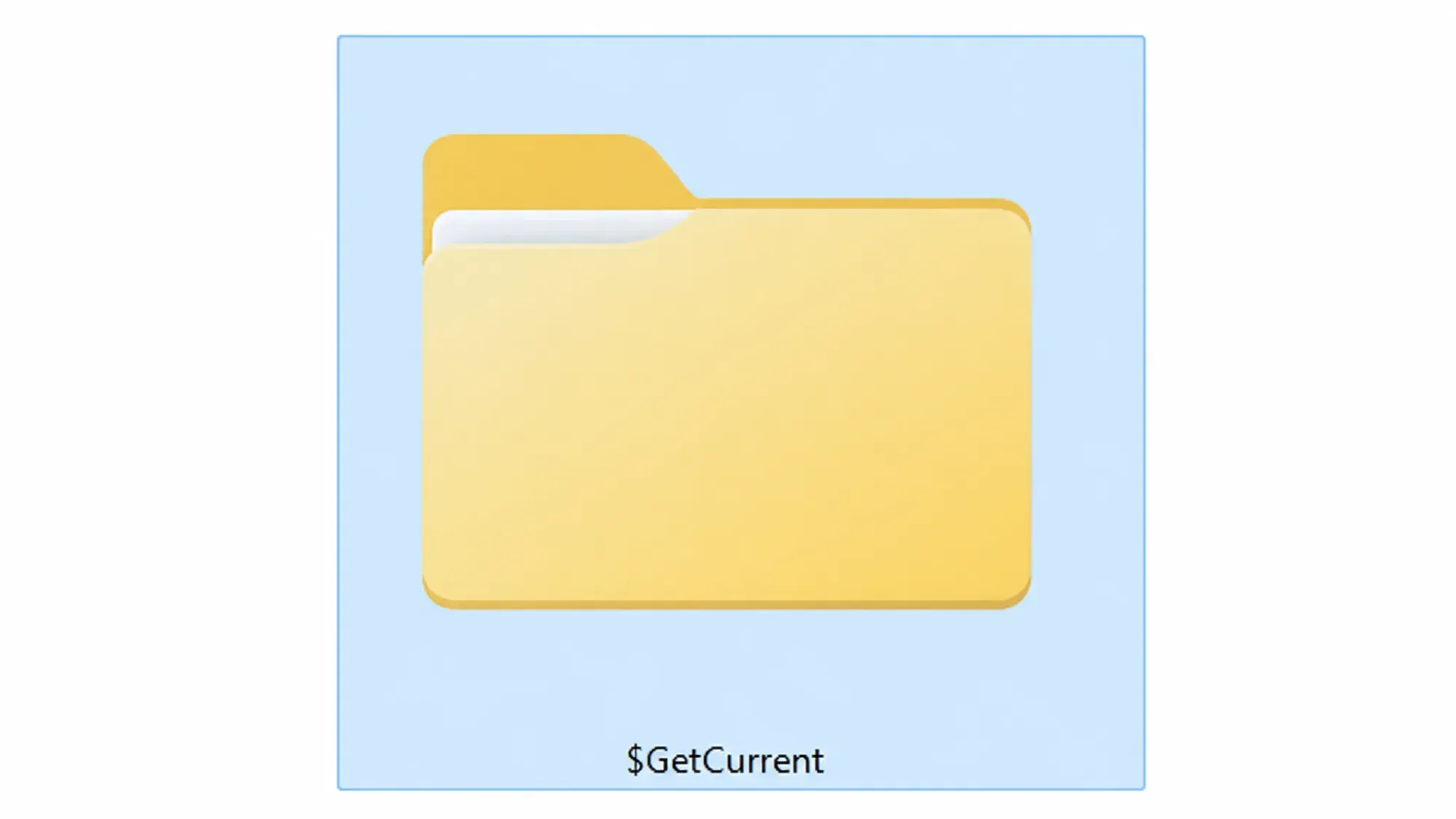 مجلد $GetCurrent في محرك الأقراص C