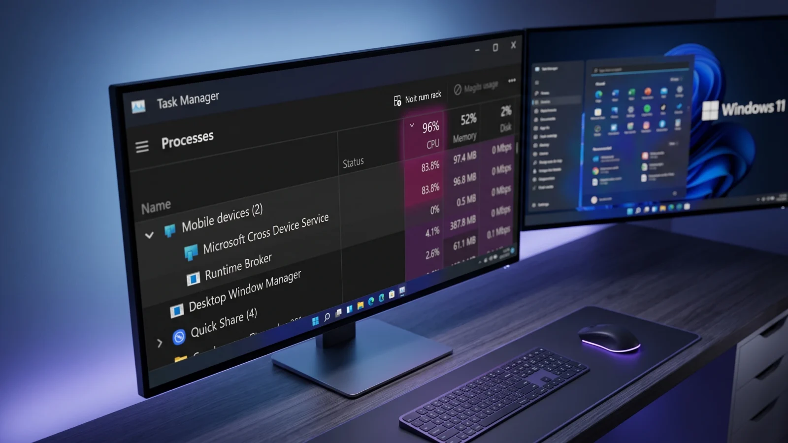 Cross Device Service استهلاك عالٍ للمعالج والذاكرة في Windows 11: حلول فعالة