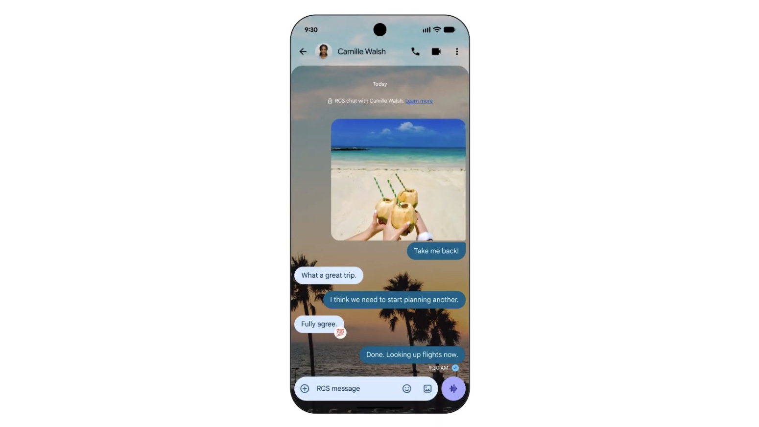 سمات الدردشة في Google Messages
