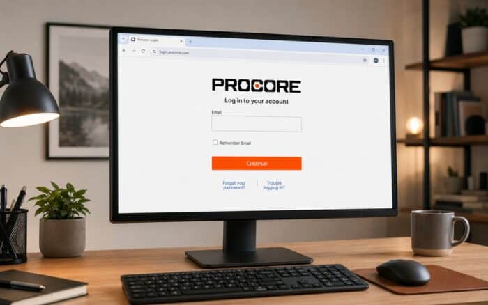 تسجيل الدخول إلى Procore