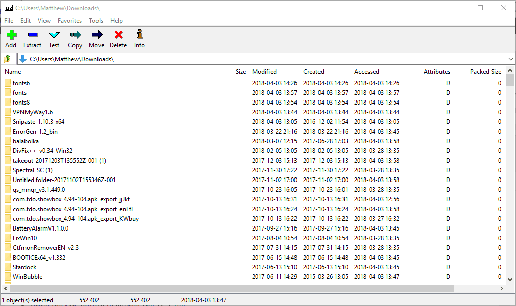 كيفية فتح ملفات TGZ باستخدام 7-Zip