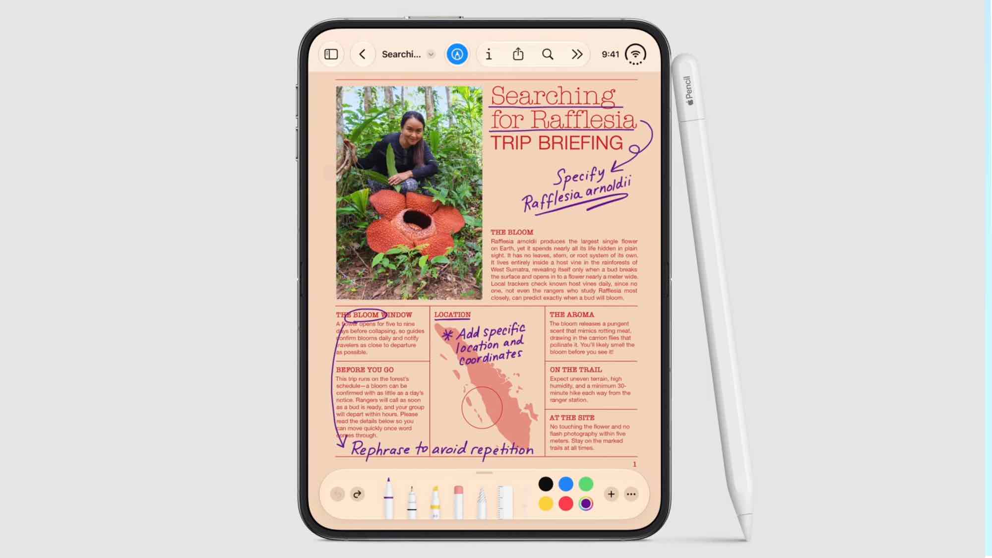 هاتف iPhone Duo مع قلم Apple Pencil