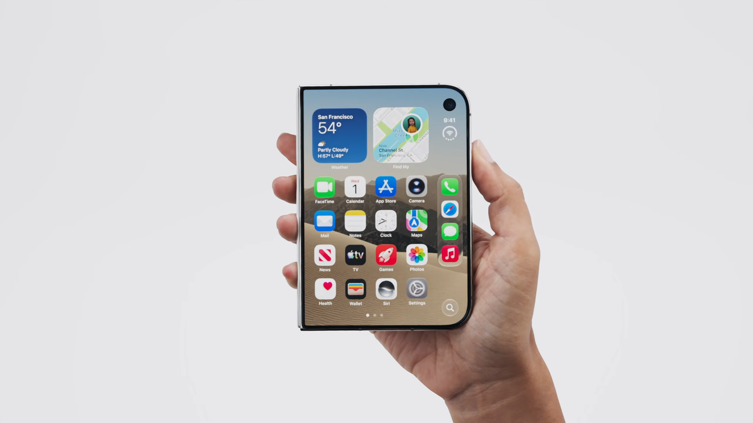 iPhone Duo قريب في اليد