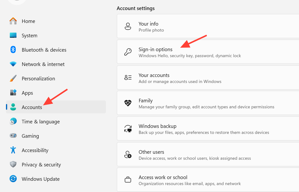 إعدادات Windows Hello ESS لتسجيل الدخول ببصمة الإصبع