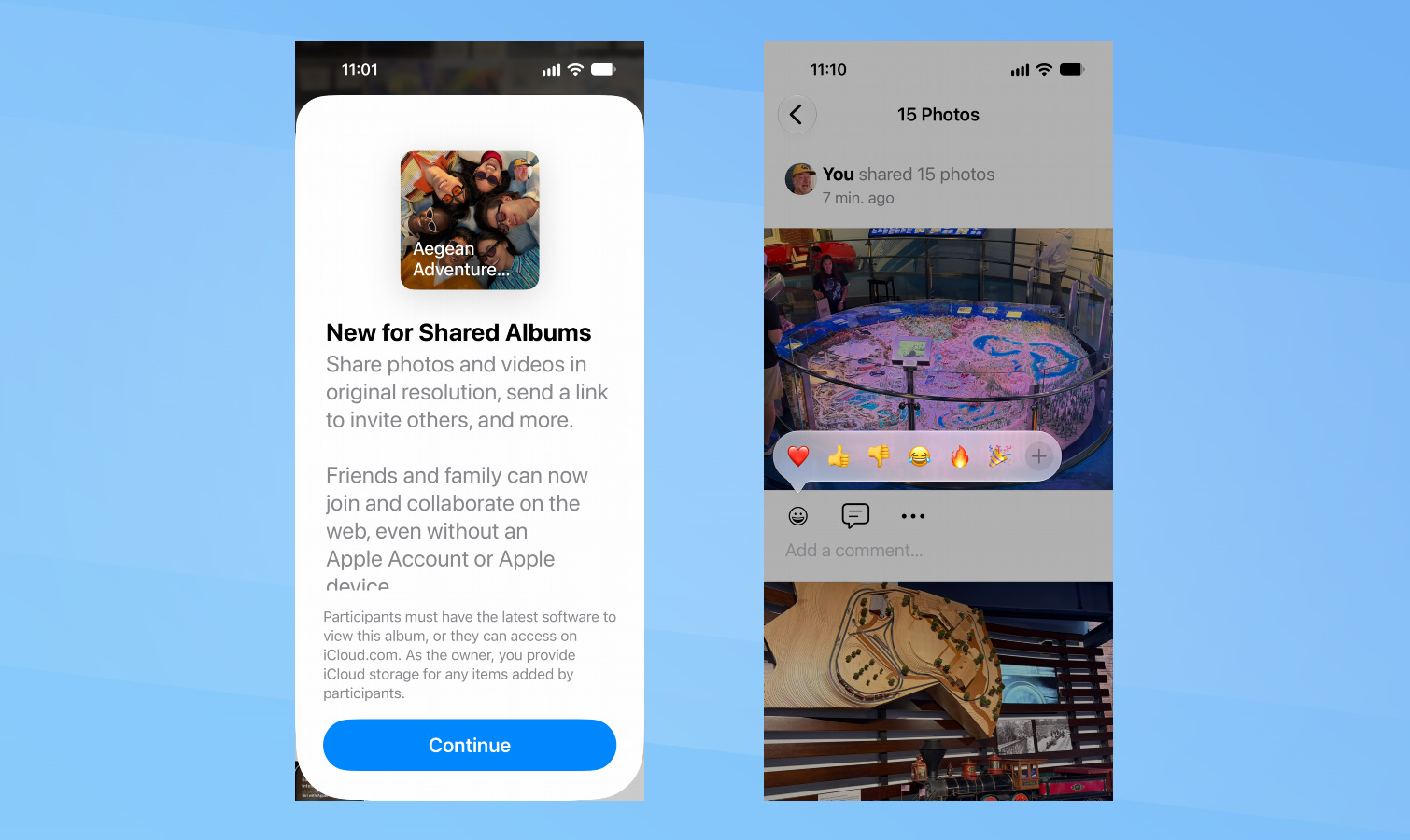 iOS 27 - استكشف التغييرات في الألبومات المشتركة.