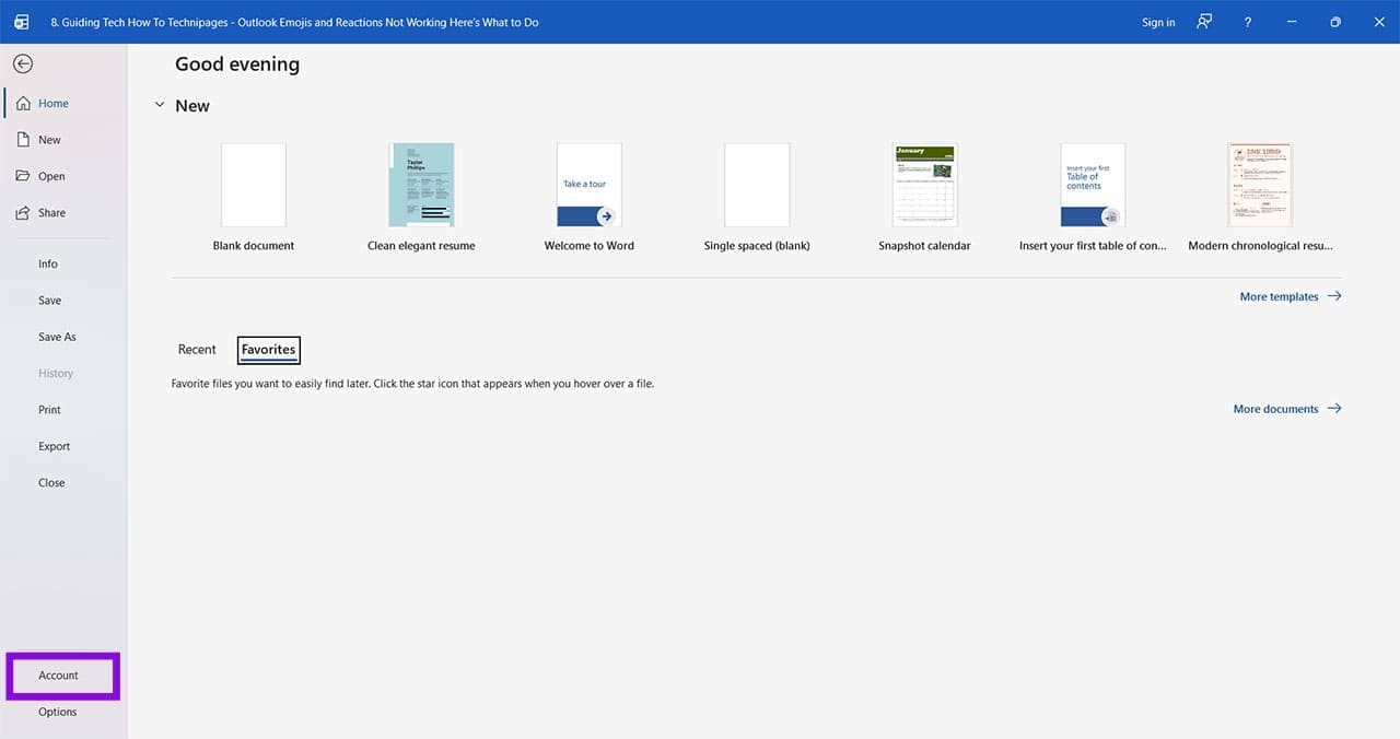رموز الإيموجي والتفاعلات في Outlook لا تعمل؟ إليك الحل 2