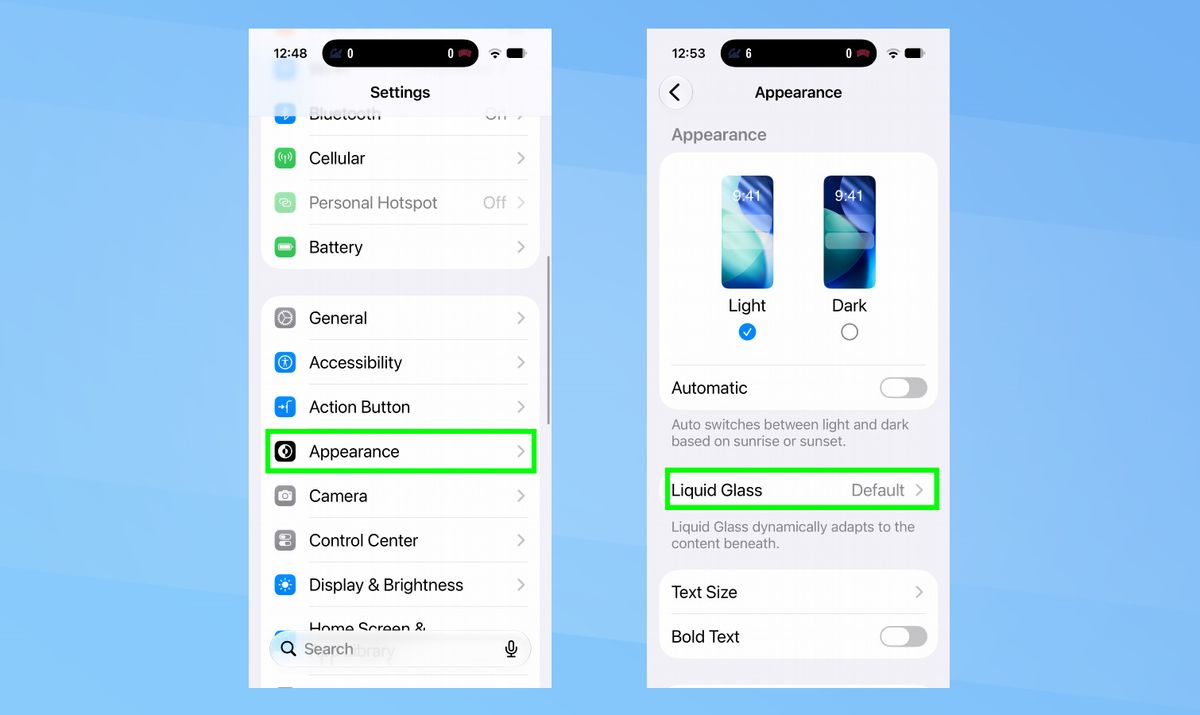 لقطة شاشة من iOS 27.