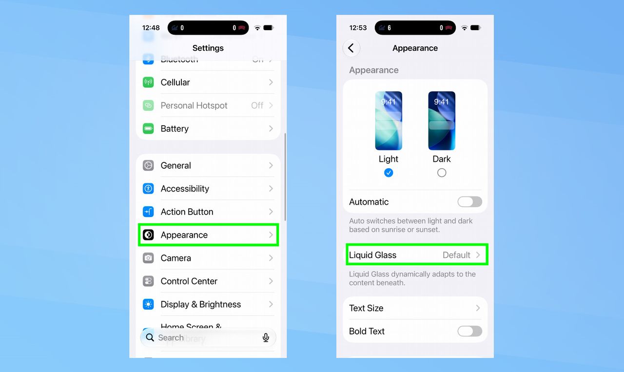 لقطة شاشة من iOS 27.