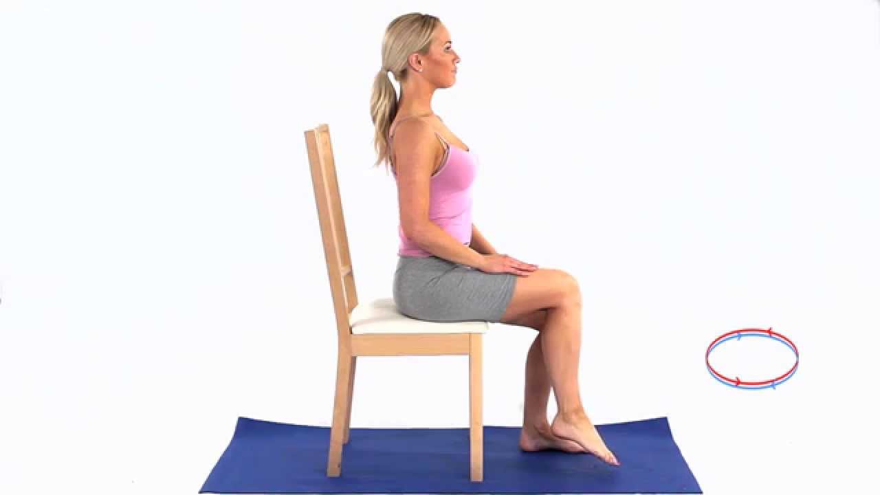 تمارين تدوير الكاحل لتحسين مرونة الكاحل - YouTube