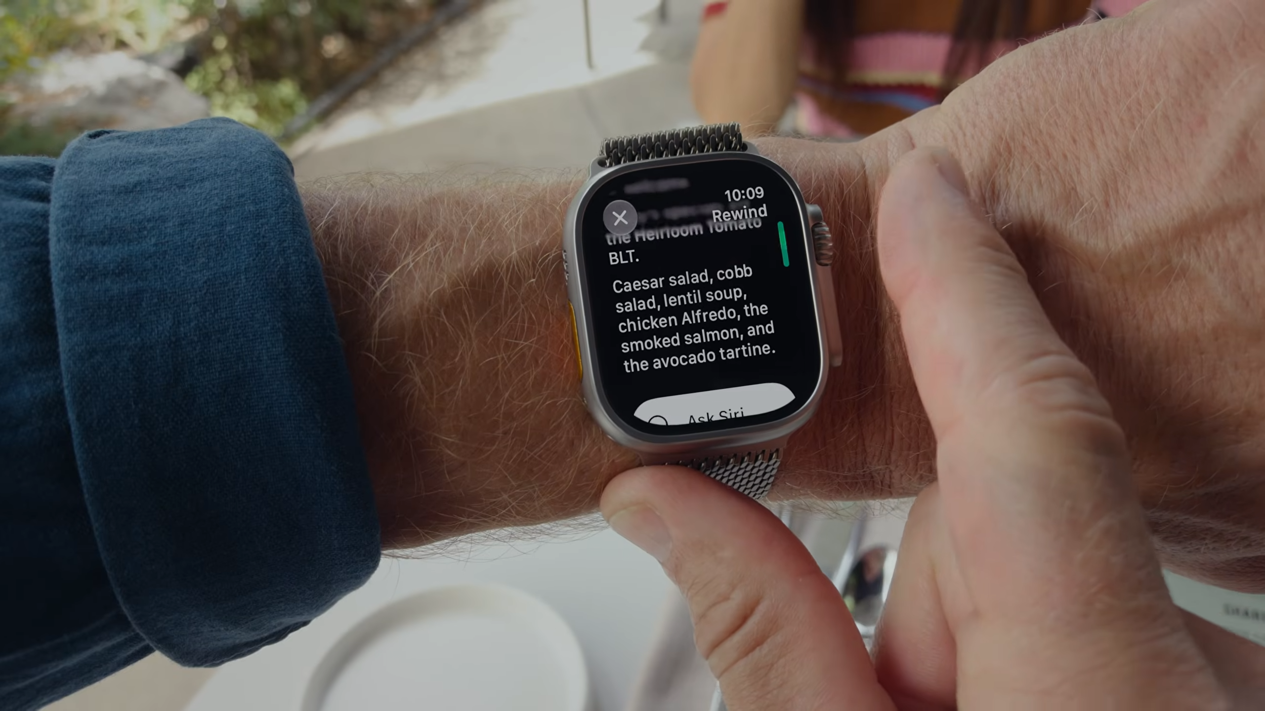 Apple Watch 12의 라이브 리와인드 기능