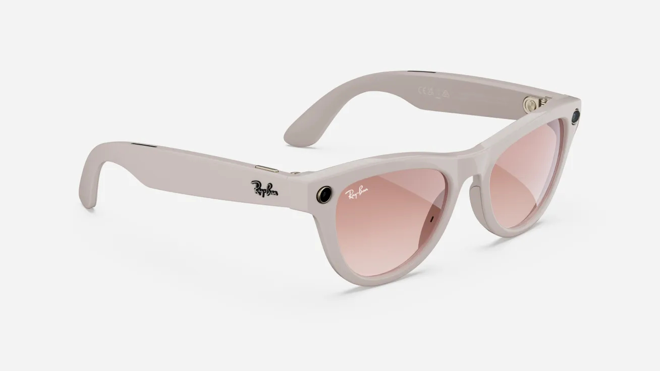 Skyler Ray-Ban Meta Smart-Brille mit rosa Gläsern