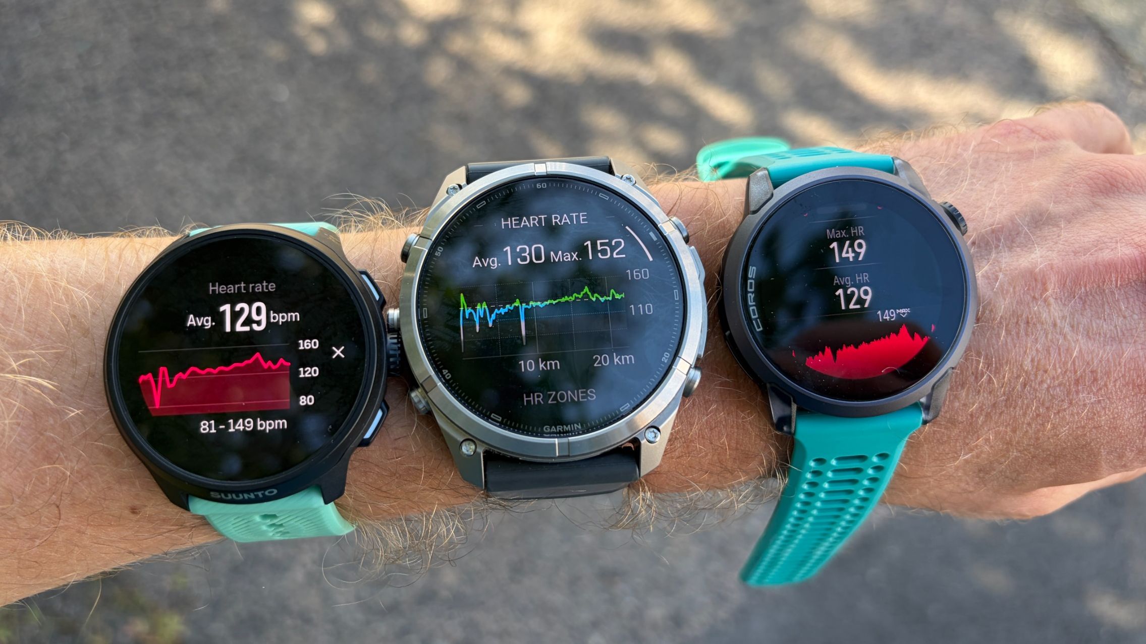 ساعات Suunto Run 2 et Garmin Fenix 9 Pro et Coros Pace 4
